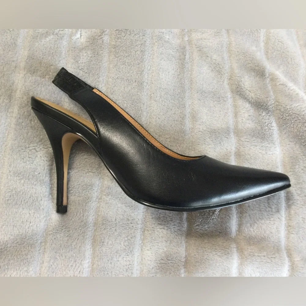 Lisa Vicky Piper Pointed Toe Slingback Pumps Size 6.5 - Picture 8 of 11